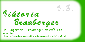 viktoria bramberger business card